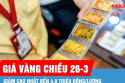 Giá vàng tối 26/03: XAU/USD bám vững 4.825 USD khi dầu WTI bật mạnh 6,7% — chênh lệch SJC–thế giới thu hẹp về 18,2 triệu